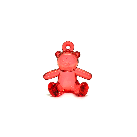 20 x Cute red bear Charms image 0