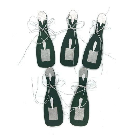 5 x Wood champagne embellishments image 0