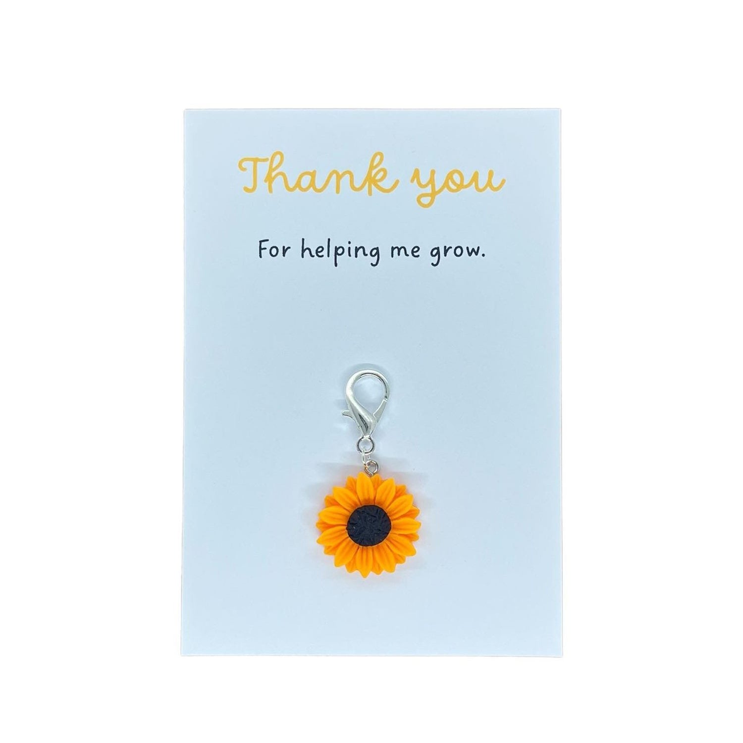 Sunflower keyring charm image 4