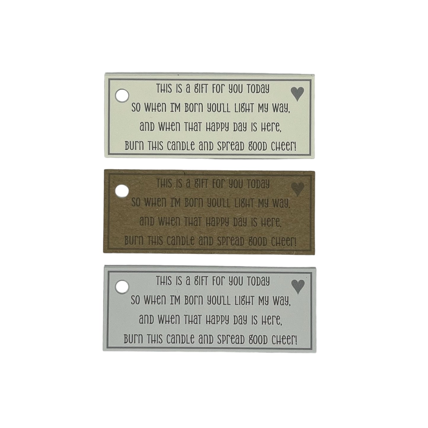 25 x Baby shower candle tags image 0