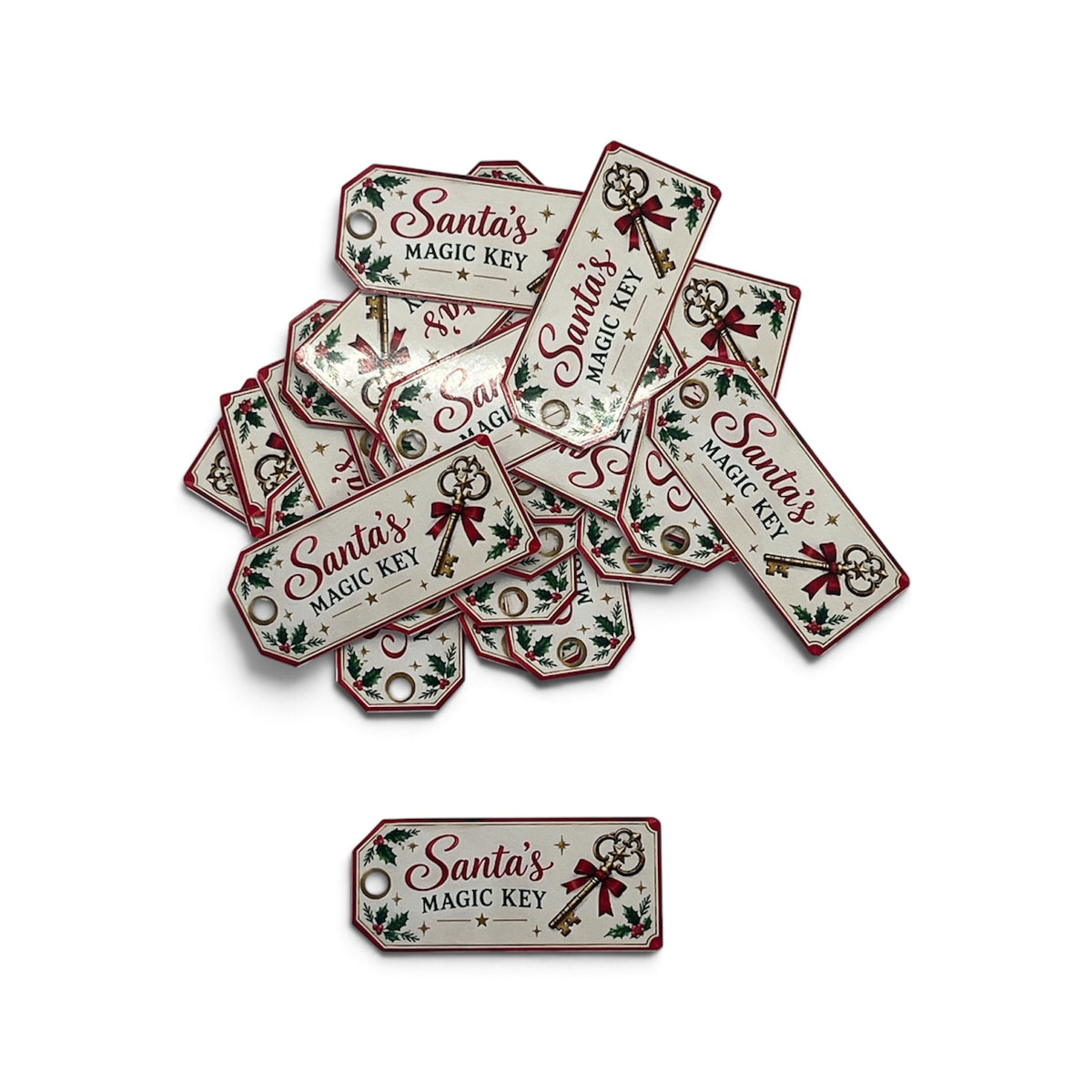 10 x Santa's Magic key tags