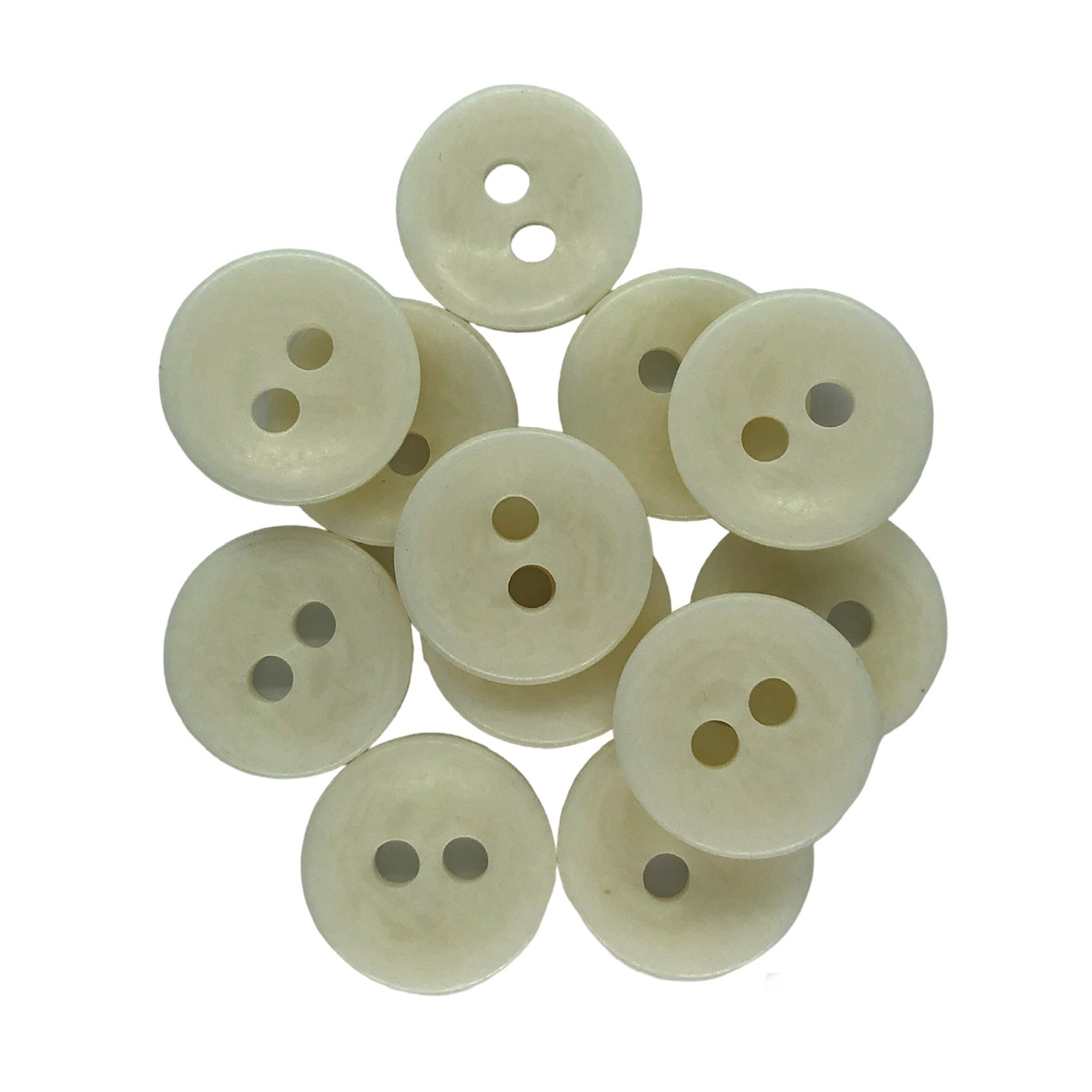 28mm Off white 2 hole buttons image 0