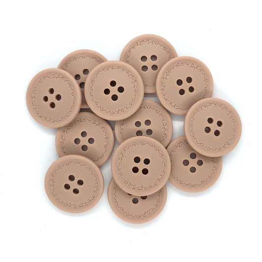 23mm Pink 4 hole buttons image 0