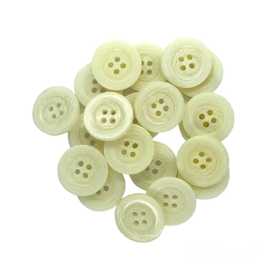 18mm Cream marbled 4 hole buttons image 0