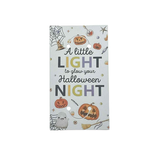 10 x Halloween glowstick tags