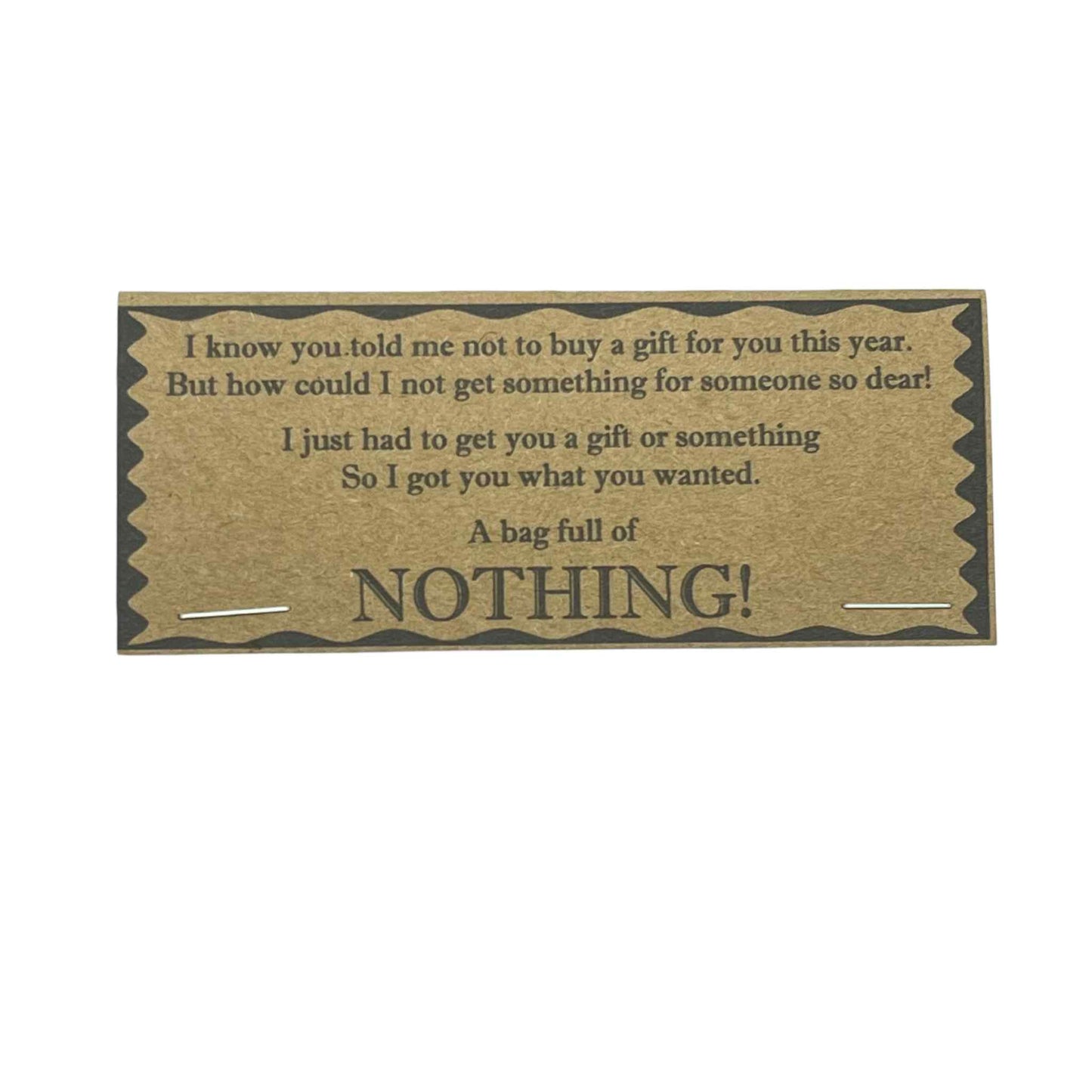 Bag of nothing