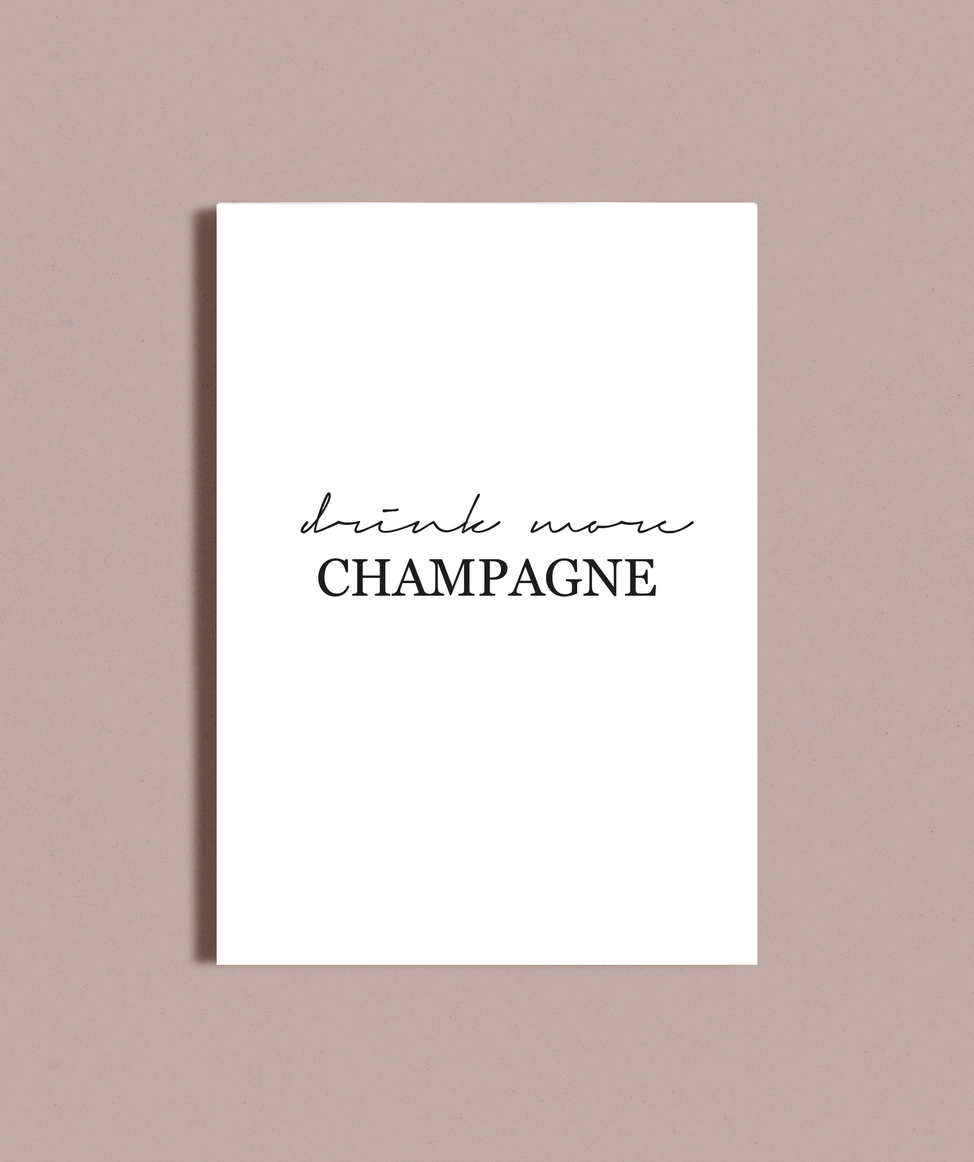 Drink more champagne art print image 1