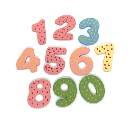 20 x Wood numbers image 0
