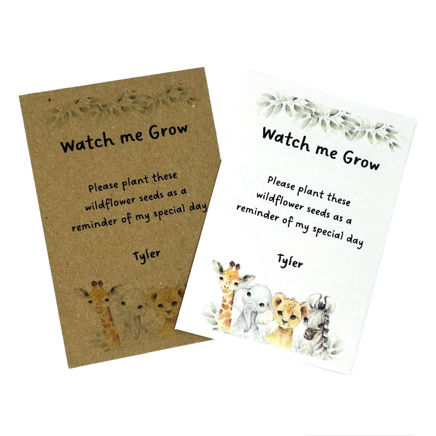 10 x Personalised wildflower seed envelopes image 0
