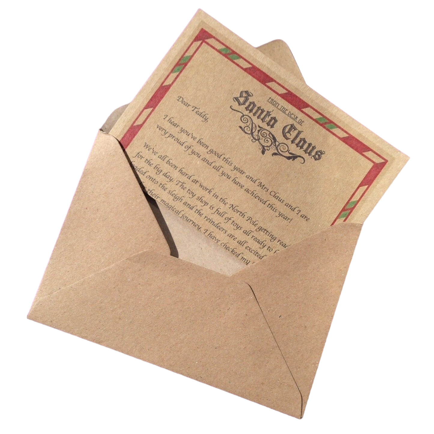 1 x Personalised letter from Santa image 0