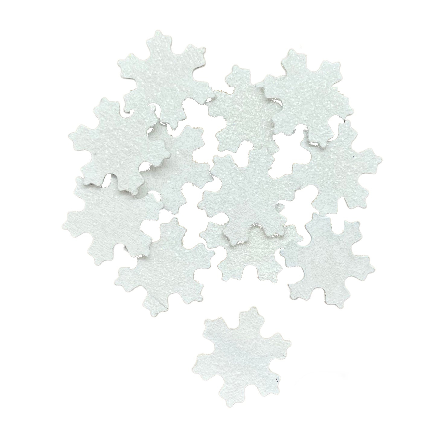 12 x Wood snowflakes image 0