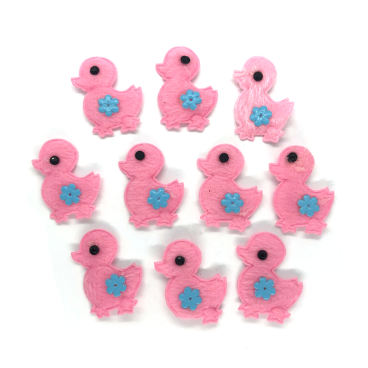 20 x Pink duck embellishments image 0