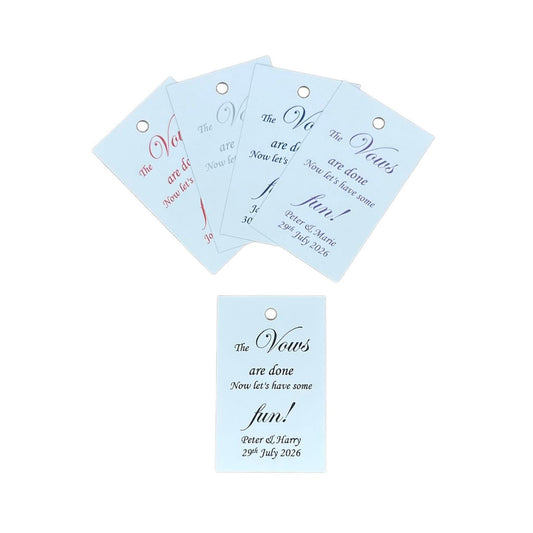 20 x Personalised favour tags image 0