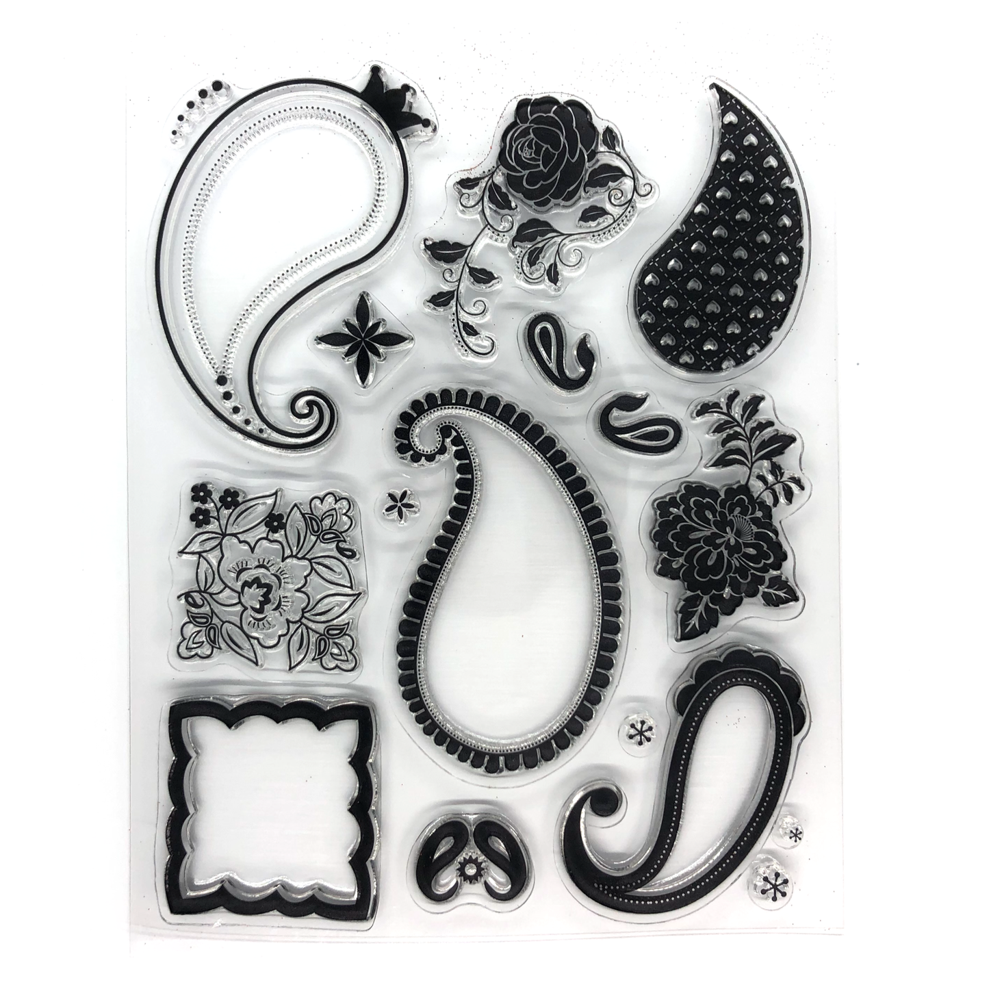 Paisley and floral stamp set image 0