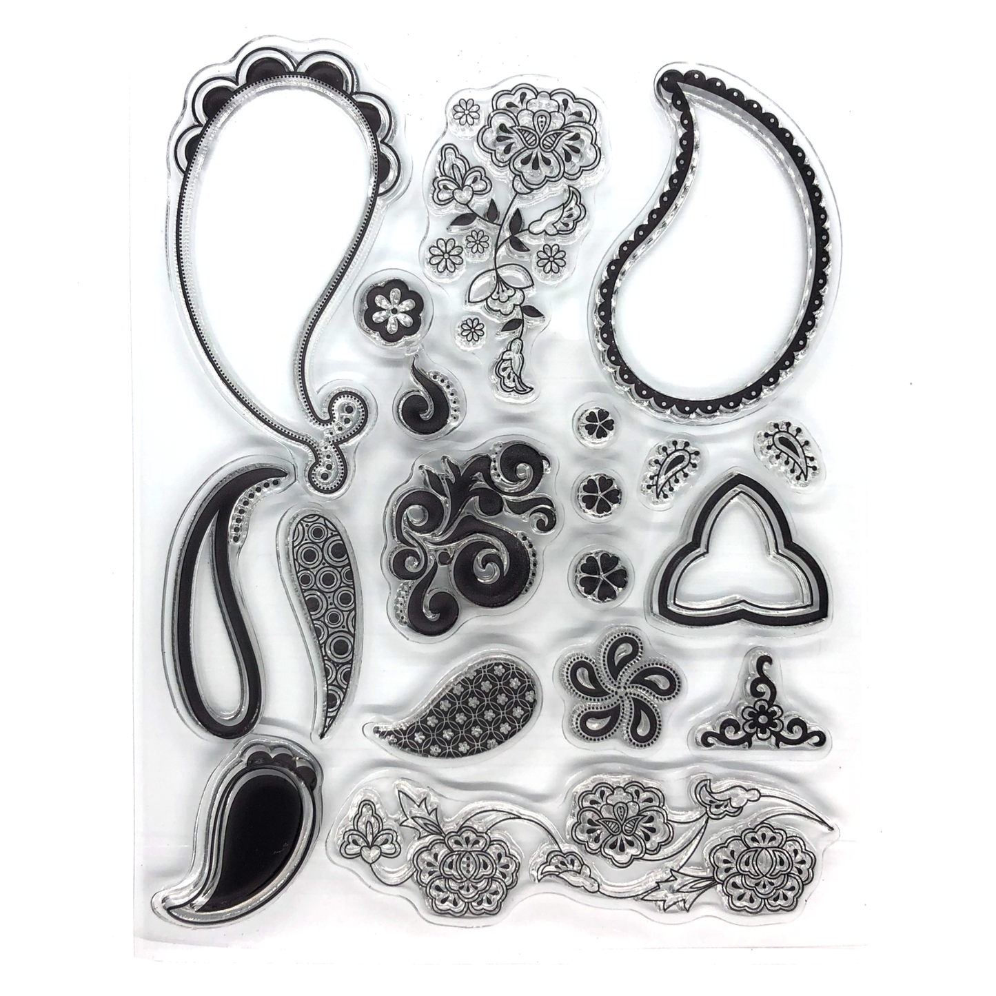 Paisley and floral stamp set image 0