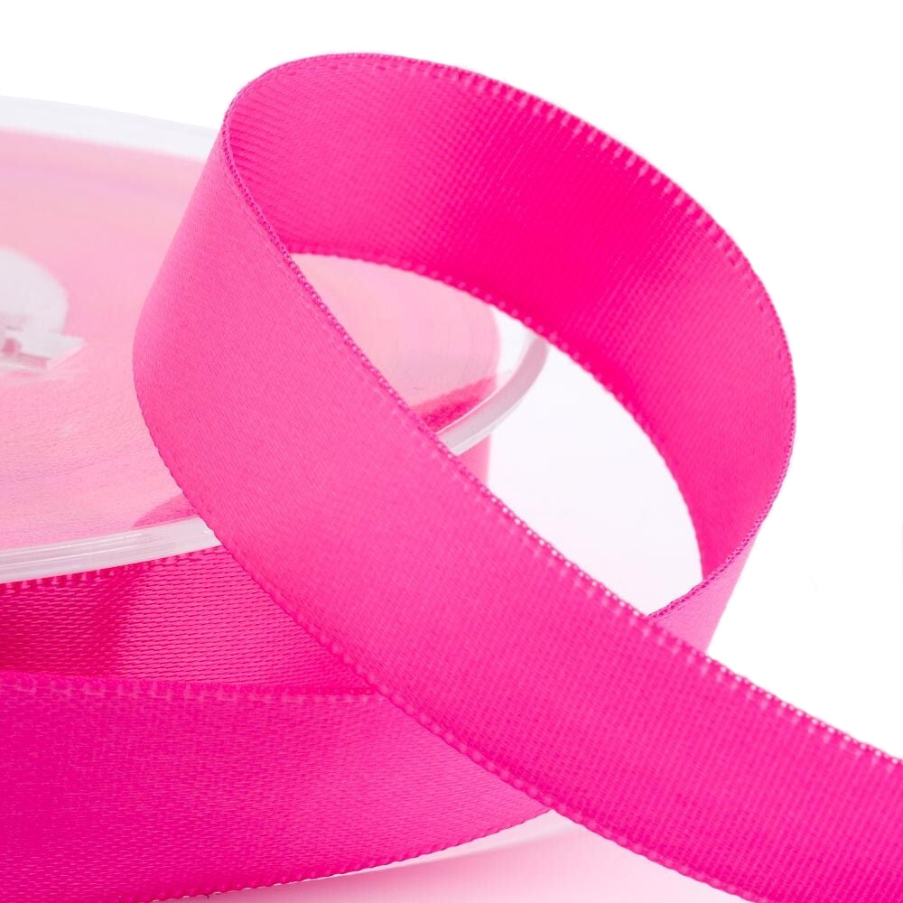 3mm Hot pink satin ribbon image 0