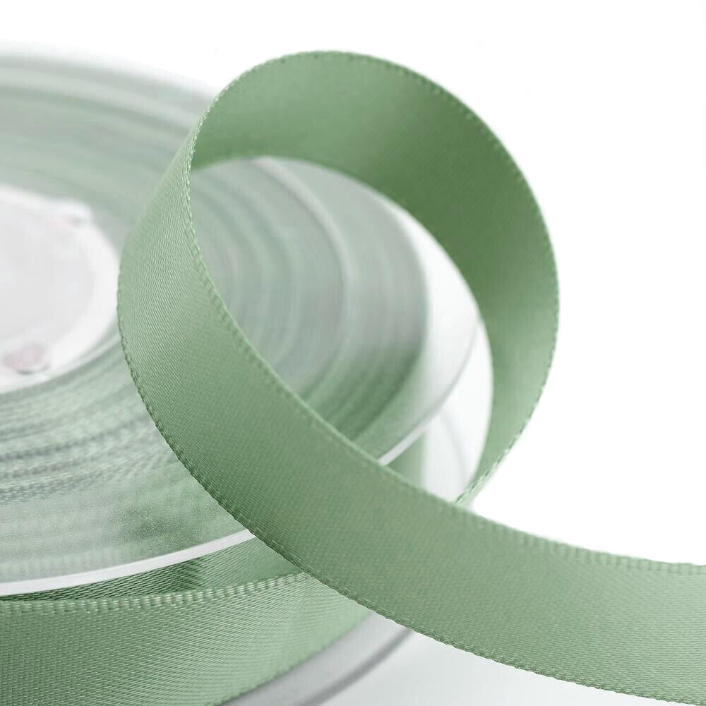 3mm Sage green satin ribbon image 0