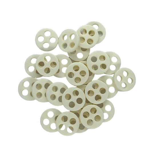12mm Ivory | Cream 4 hole buttons image 0