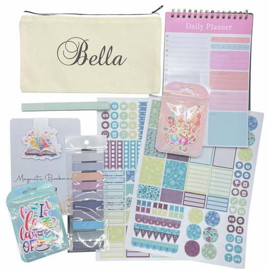 Personalised daily planner stationery kit image 1