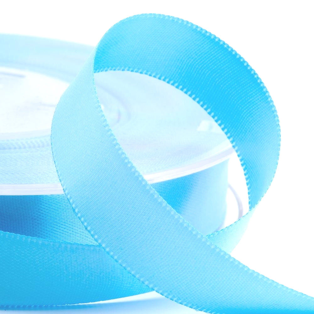 3mm Baby blue satin ribbon image 0