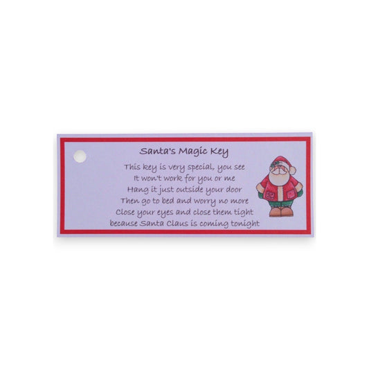 10 x Santa's magic key tags