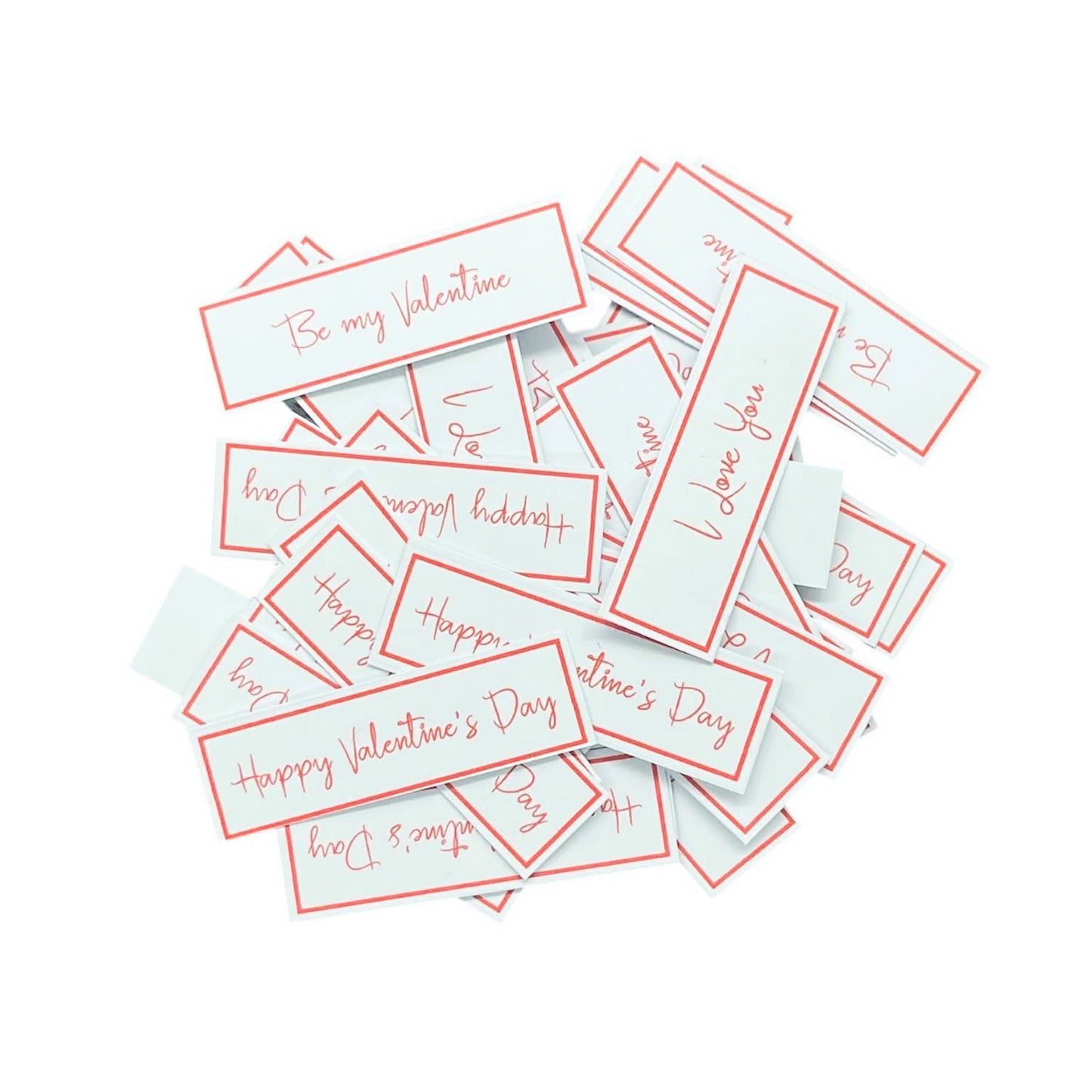 50 x Valentine's card toppers