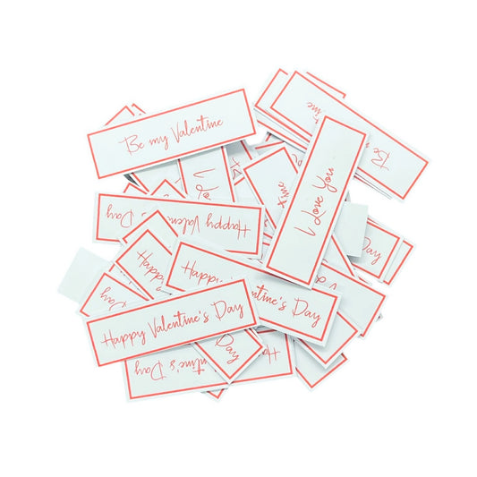 50 x Valentine's card toppers