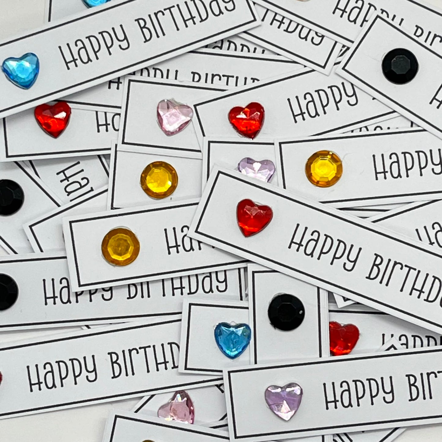 50 x Happy Birthday toppers