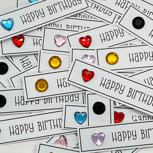 50 x Happy Birthday toppers