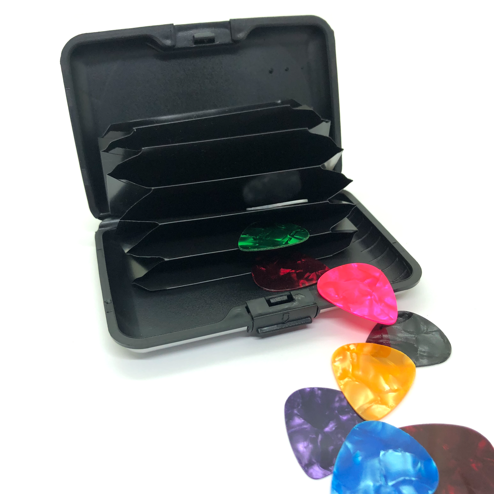 12 x Plectrums including metal wallet image 2