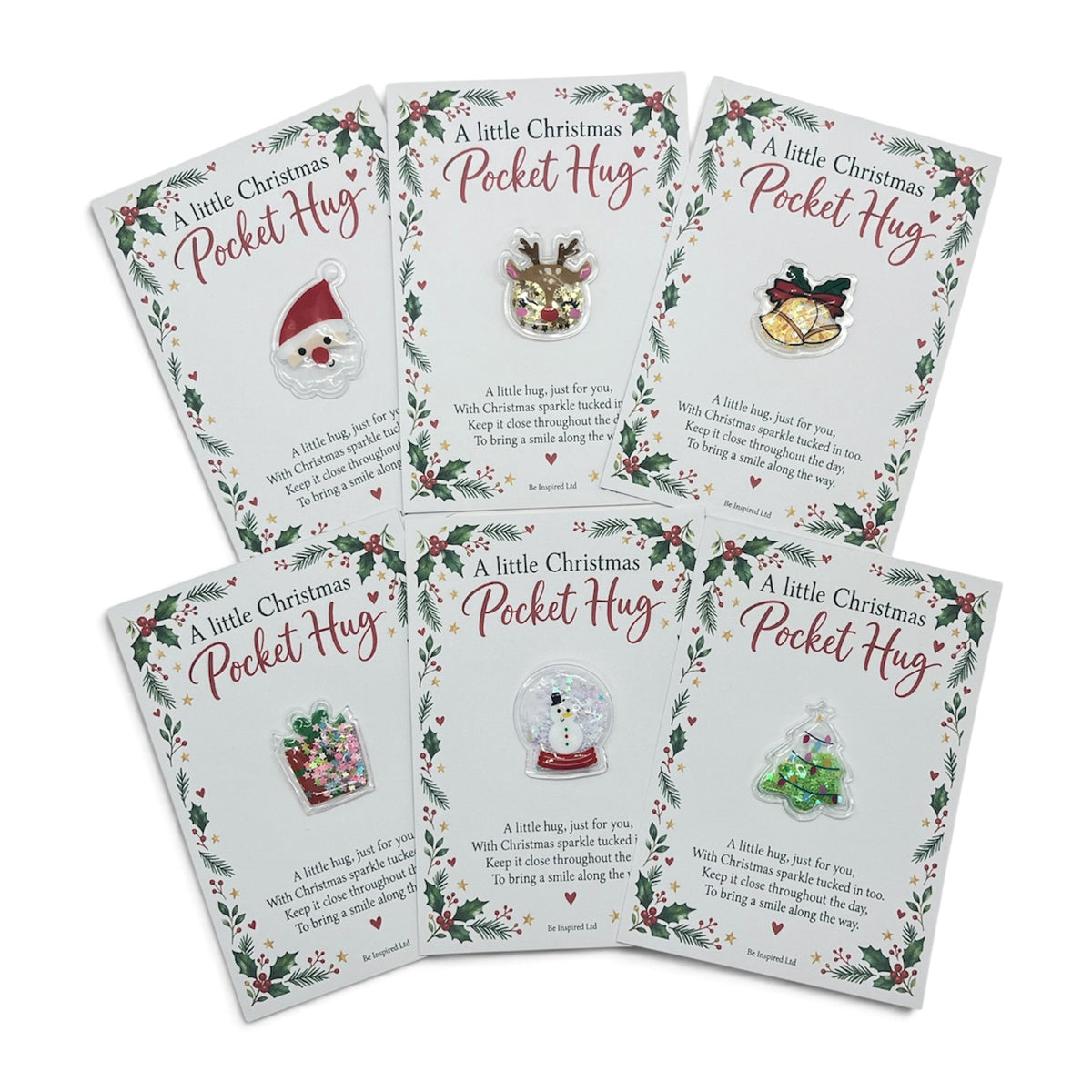 Christmas Pocket Hug with Poem Card – Glitter Shaker Keepsake