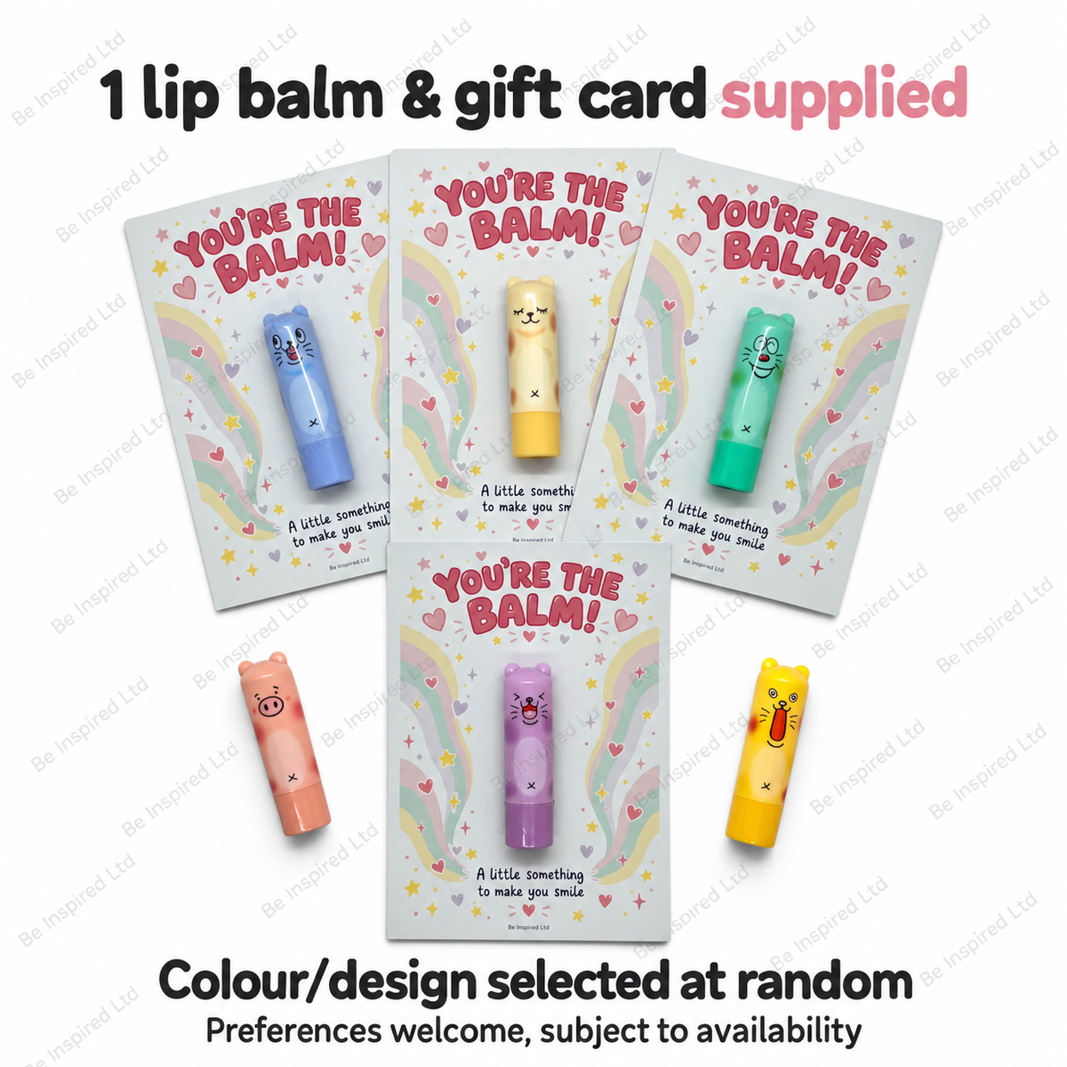 You’re the Balm! Cute Animal Lip Balm Gift with A6 Card