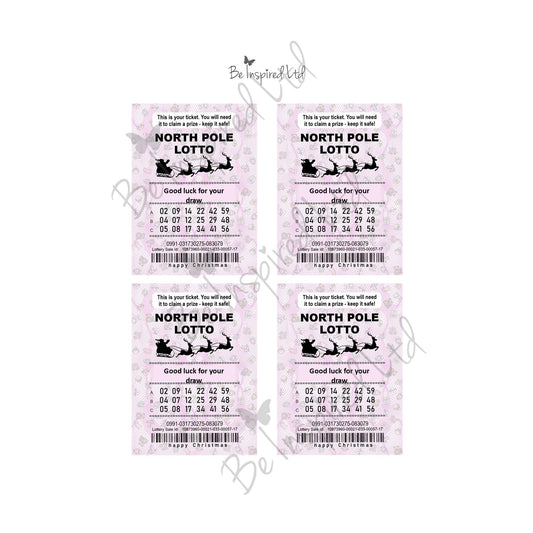 North Pole lotto ticket (digital download)
