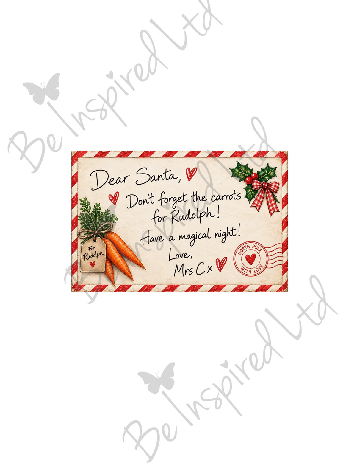 10 x Notes from Mrs Claus