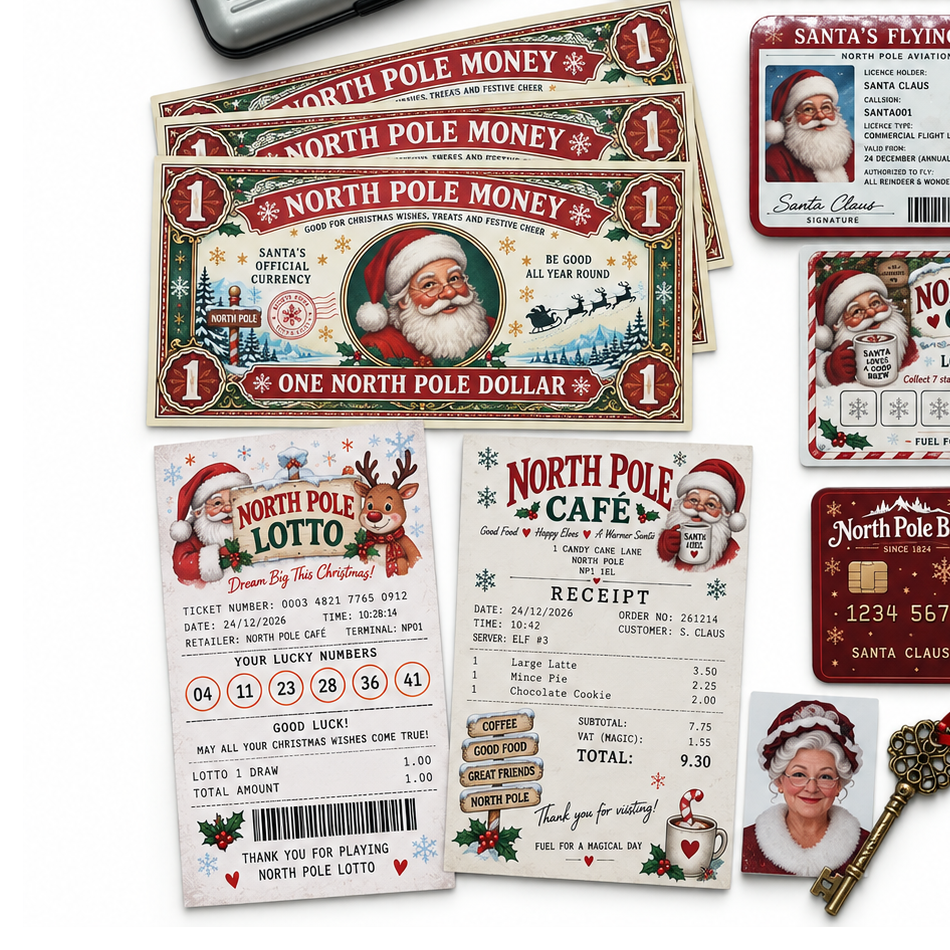 Santa's lost wallet