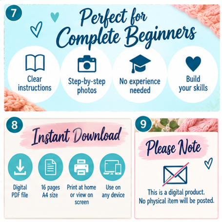 Learn Embroidery Beginner Guide PDF | 16-Page Step-by-Step Embroidery Guide