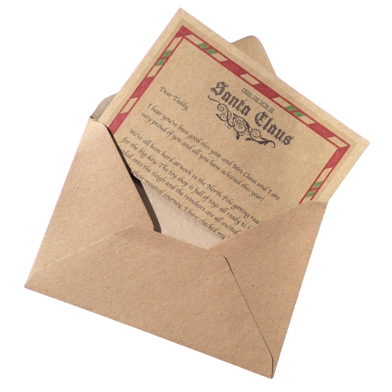 1 x Personalised letter from Santa image 0