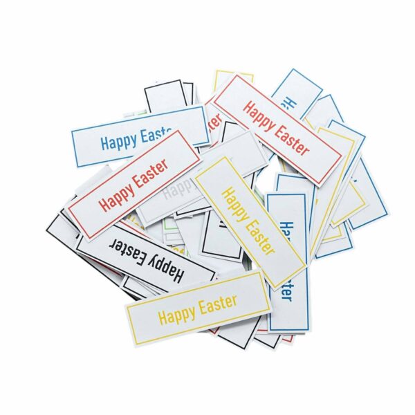 50 x Happy Easter card toppers