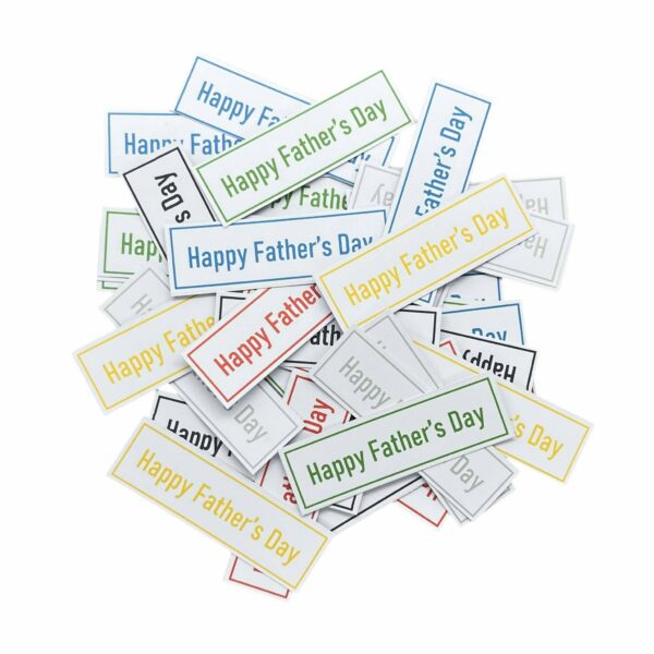 50 x Happy Father's Day card toppers