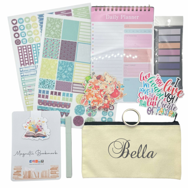 Personalised daily planner stationery kit